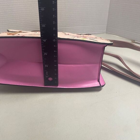 ALDO Glendaa Pink Floral Top Handle Shoulder Crossbody Tote Bag 9X4X9 SEE DESCR - Picture 12 of 14